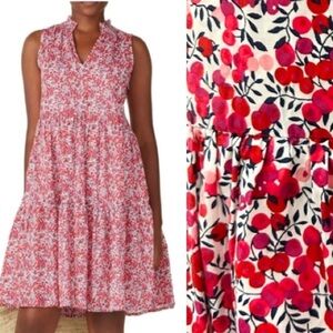 J.Crew x Liberty Fabric Cotton Poplin Tiered Floral Dress Wiltshire Print XS